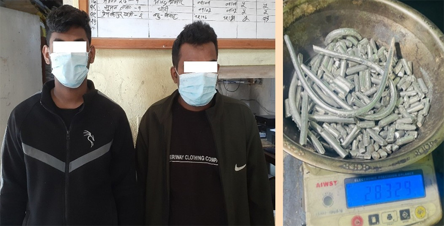 गहनामा क्याडमियम रसायन मिसाएर कारोबार गरेको आरोपमा २ जना पक्राउ