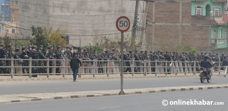 बल्खुमा बाक्लो संख्यामा सुरक्षाकर्मी तैनाथ (तस्वीरहरू)