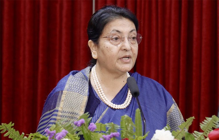 गणतन्त्र जनसङ्घर्षबाट प्राप्त ऐतिहासिक उपलब्धि हो : पूर्वराष्ट्रपति भण्डारी 