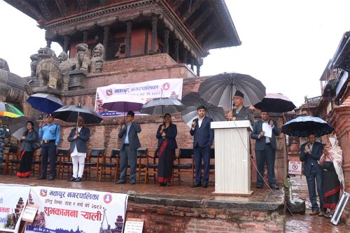 बिस्का जात्राको अवसरमा भक्तपुरमा शुभकामना र्‍याली