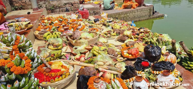 जनकपुरमा चैती छठको रौनक (तस्वीरहरू)