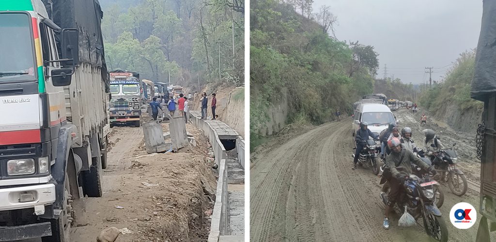कृष्णभीरको जाम सम्झाउने दाउन्नेको सडक (भिडियो रिपोर्ट)