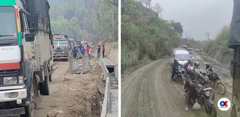कृष्णभीरको जाम सम्झाउने दाउन्नेको सडक (भिडियो रिपोर्ट)