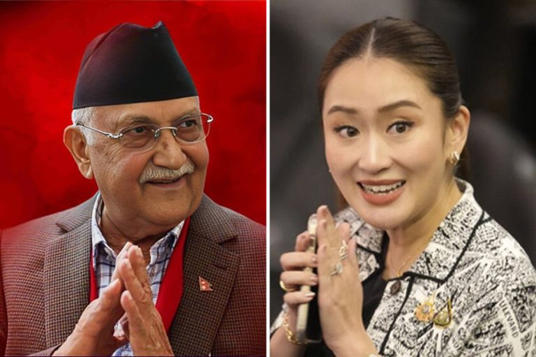प्रधानमन्त्री ओली र थाइल्याण्डका प्रधानमन्त्रीबीच भेटवार्ता हुँदै