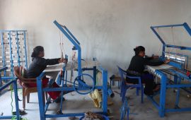 गाउँमै अल्लो प्रशोधन गरी कपडा उत्पादन