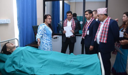 स्वास्थ्यकर्मीको तालिमका लागि प्रसूति अस्पतालमा सिमुलेसन ल्याबको स्थापना