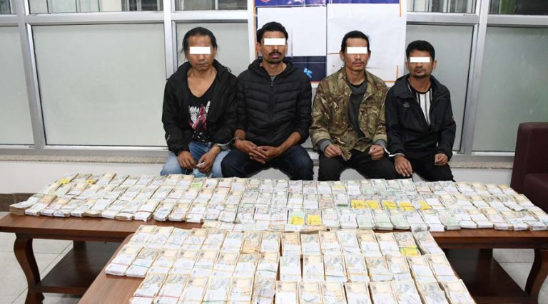 पिंगलास्थानबाट स्रोत नखुलेको ९५ लाख रकमसहित ४ जना पक्राउ