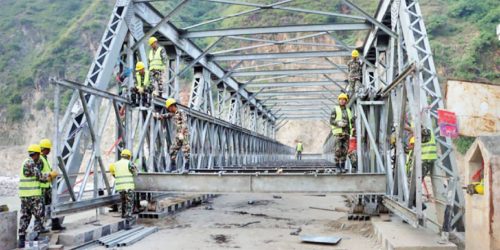 सुनकोशीमा सतह बढेपछि ‘बेलिब्रिज’ झिकियो