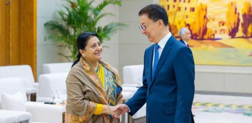 चीनमा विद्या भण्डारीलाई उच्च सम्मान, नेपाललाई राजनीतिक सन्देश