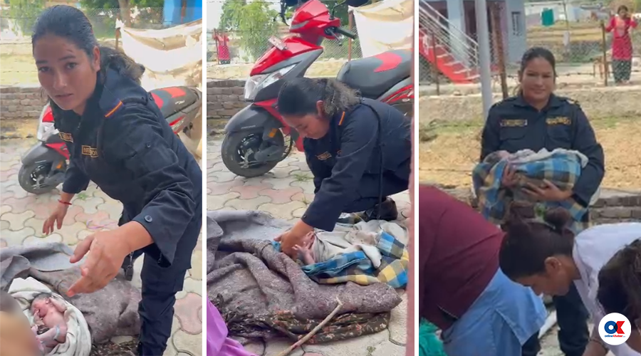 आँगनमा सबैको रमिता बनिरहेकी चन्द्राको प्रसव बेथामा टेको बनिन् चन्द्रिका