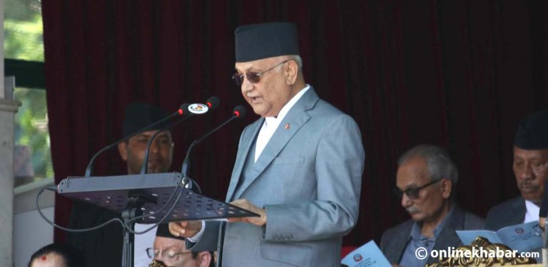 गणतन्त्र दिवसमा प्रधानमन्त्रीको सम्बोधन- जनताको अधिकारलाई वंशमा केन्द्रित गर्ने प्रयास हुँदैछ (पूर्णपाठ)