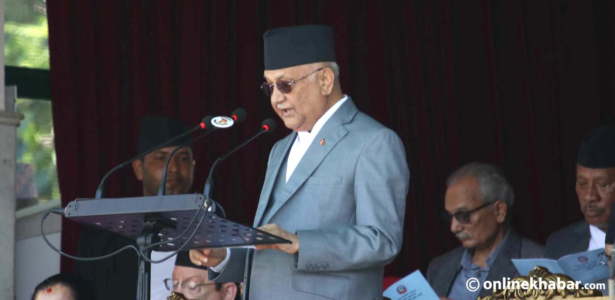 गणतन्त्र दिवसमा प्रधानमन्त्रीको सम्बोधन- जनताको अधिकारलाई वंशमा केन्द्रित गर्ने प्रयास हुँदैछ (पूर्णपाठ)