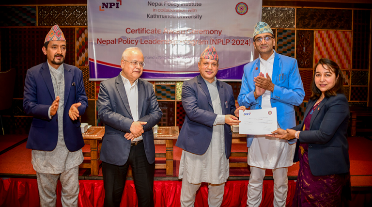 नीतिनिर्माता लक्षित ८ महिने ‘लिडरसिप’ तालिम सम्पन्न
