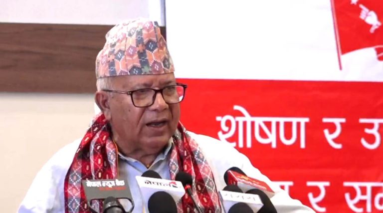 कम्युनिस्ट आन्दोलन नयाँ उचाइमा पुर्‍याउन लागेका छौं : माधव नेपाल