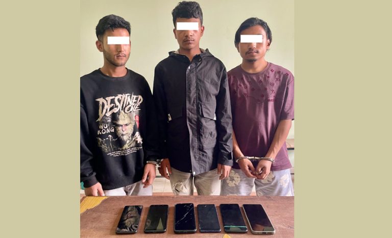 मोबाइल लुट्ने गिरोहका ३ सदस्य पक्राउ