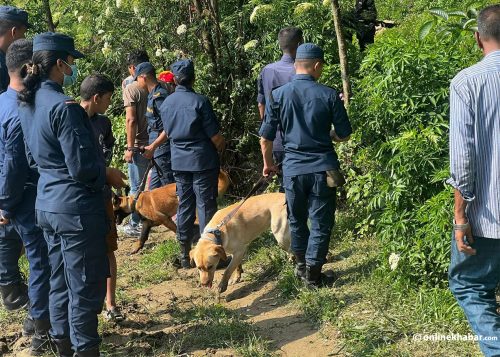 काभ्रे बाढी : चौथो दिन पनि रेणुकाको अवस्था अज्ञात, प्रहरीले लियो कुकुरको सहयोग