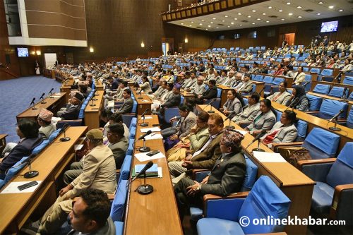 संसद्‍मा आज पनि नीति तथा कार्यक्रममाथि छलफल