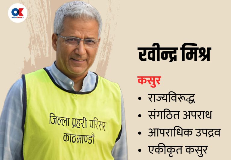 तीनकुने घटना : रवीन्द्र मिश्रविरुद्ध ४ कसुरमा मुद्दा दर्ता