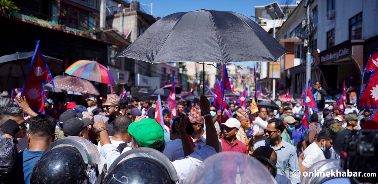 सच्चिएको राजावादी प्रदर्शन