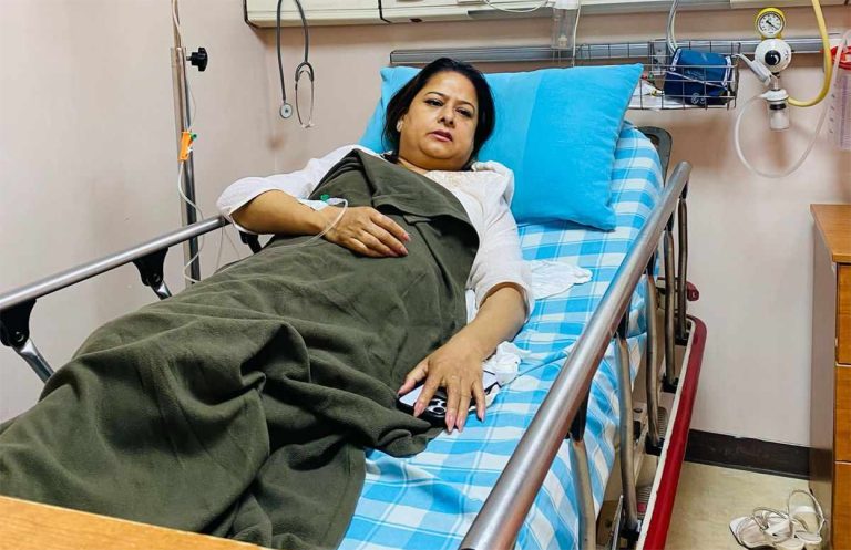 नाउपा अध्यक्ष रञ्जिता श्रेष्ठ अस्पताल भर्ना
