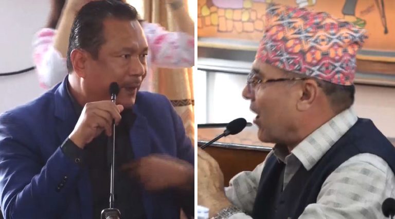 लेखा समिति सभापति पोखरेल र सदस्य मोदीबीच बैठकमा भनाभन