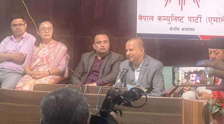 एमालेले भन्यो- ओलीको अभिव्यक्ति अध्यक्षको रूपमा हो, प्रधानमन्त्री होइन