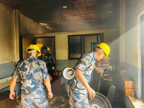 काठमाडौंको सिग्मा कलेजको क्यान्टिनमा आगलागी