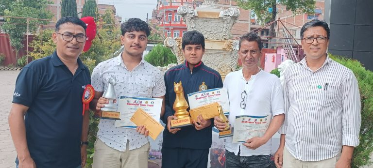 भारतका बिनायकले जिते स्व. कुमार ग्वाछा स्मृति चेसको उपाधि