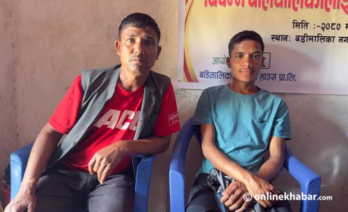 नरबहादुरको वेदना : आर्थिक अभावले छोराको उपचार गर्न सकिन
