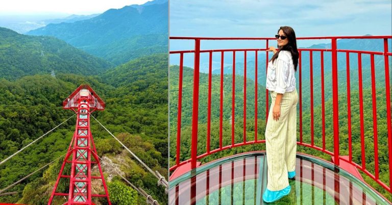 भेडेटारको स्काइवाकमा वर्षा सिवाकोटी, भन्छिन्, ‘डरसँगै खुसीको अनुभव भयो’