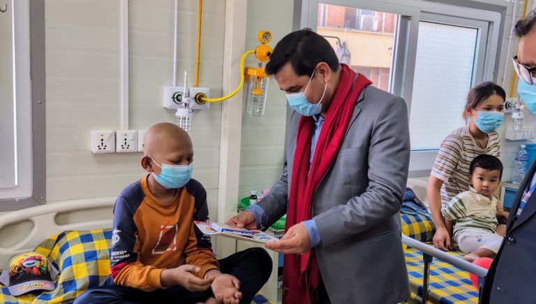 भक्तपुर क्यान्सर अस्पतालमा बाल चिकित्सा सघन एकाई स्थापना