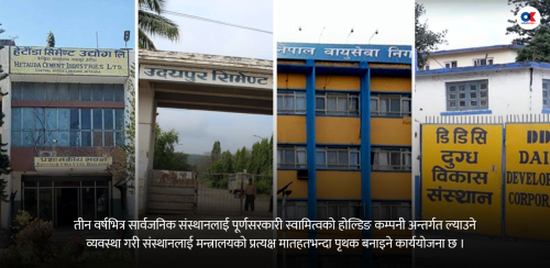 सार्वजनिक संस्थान सञ्चालन गर्न सरकारले तीन वर्षभित्र ‘होल्डिङ कम्पनी’ बनाउने