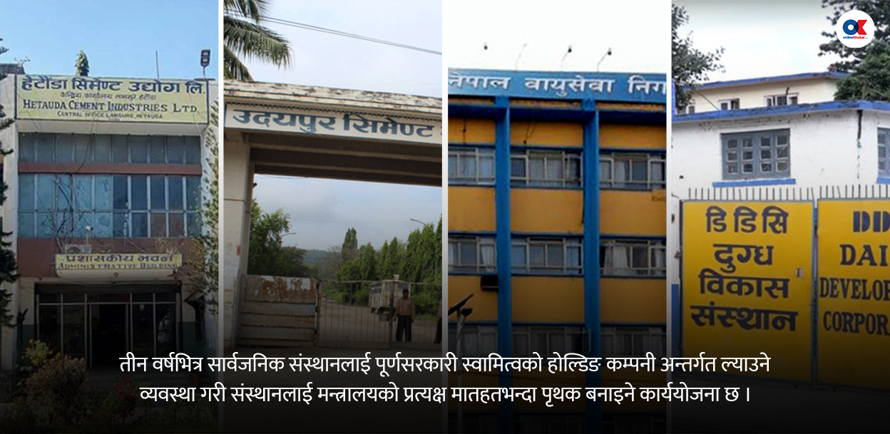 सार्वजनिक संस्थान सञ्चालन गर्न सरकारले तीन वर्षभित्र ‘होल्डिङ कम्पनी’ बनाउने