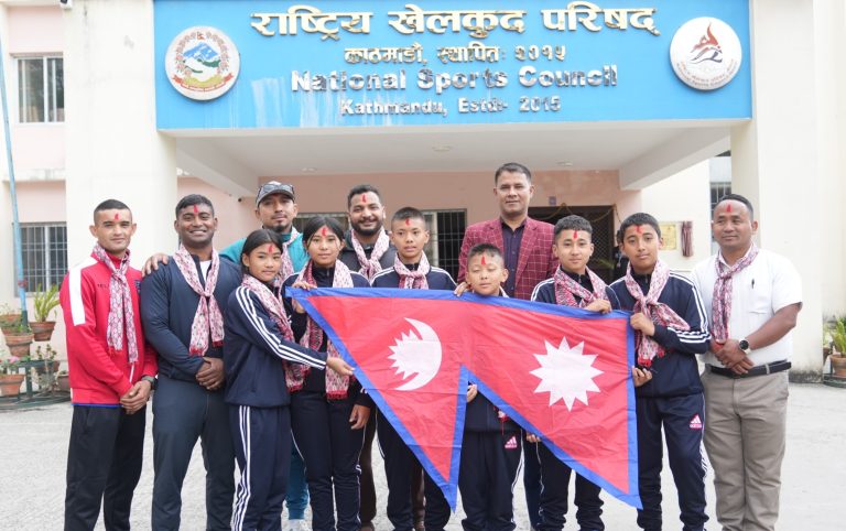 नेपाली जुडो टोली भुटान प्रस्थान