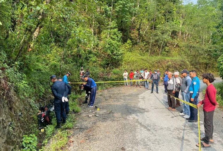 गुल्मीमा मोटरसाइकल दुर्घटना हुँदा एक जनाको मृत्यु