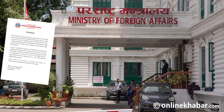 भारत–पाकिस्तान तनावबारे बोल्यो नेपाल : आतंकवादविरुद्धको लडाईंमा साथ दिने