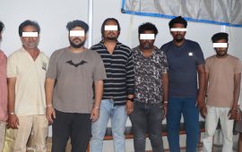 तस्करीका सामानसहित ८ जना पक्राउ