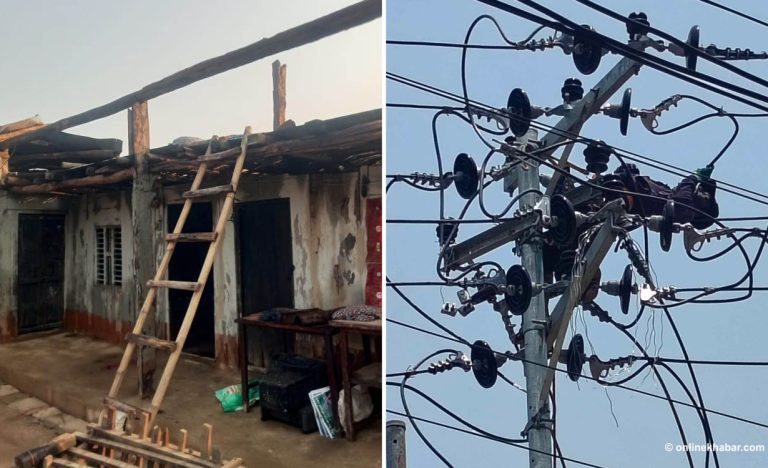 हुरीले उडायो घरको छानो, करेन्टले उपेशको प्राण