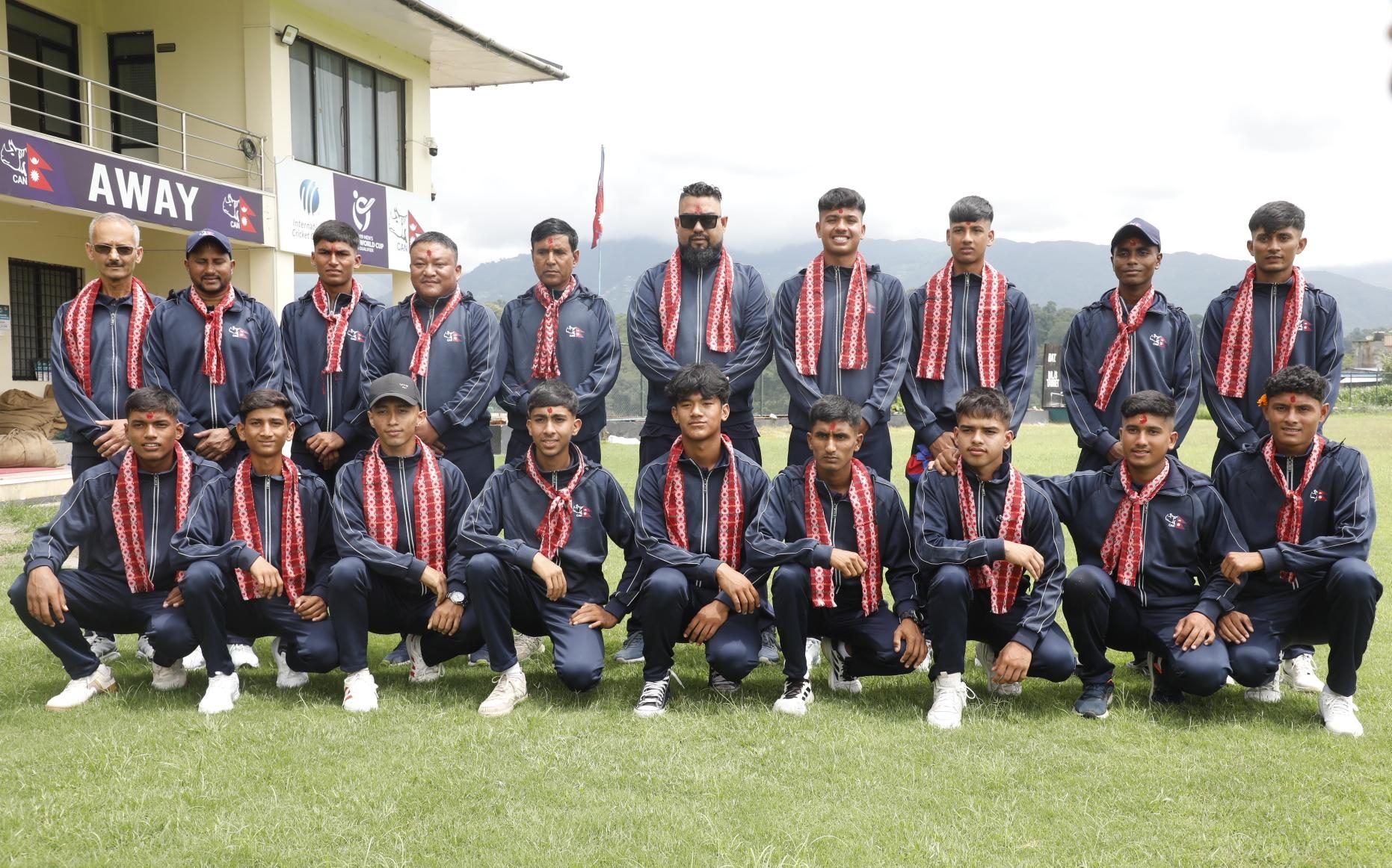 एसीसी यू-१६ इस्ट जोन कप खेल्न जाने नेपाली टोलीको बिदाइ