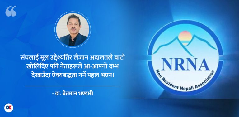 दलीयकरणले थिलथिलो एनआरएन