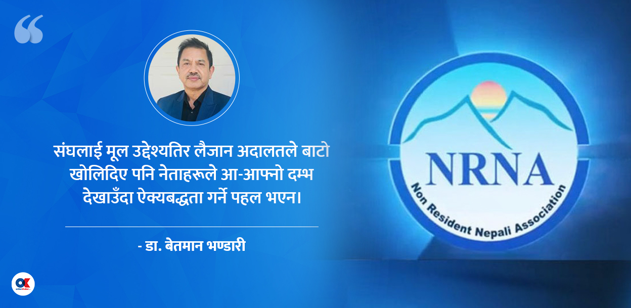 दलीयकरणले थिलथिलो एनआरएन