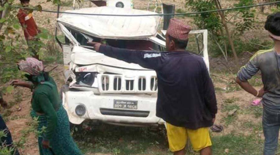 डोटीमा जिप दुर्घटना हुँदा एक जनाको मृत्यु, ८ घाइते