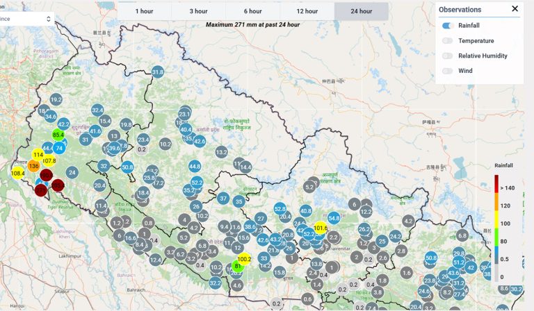 बेलौरी र धनगढीमा अति भारी वर्षा, कञ्चनपुरमा ४ जनाको उद्धार