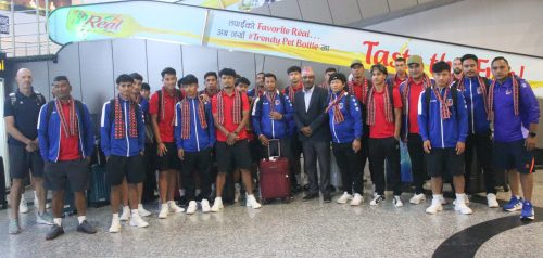 नेपाली फुटबल टोली स्वदेश फिर्ता