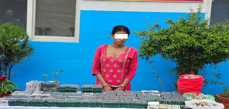 लागुऔषध बेचबिखनको आरोपमा एक महिला काठमाडौंबाट पक्राउ