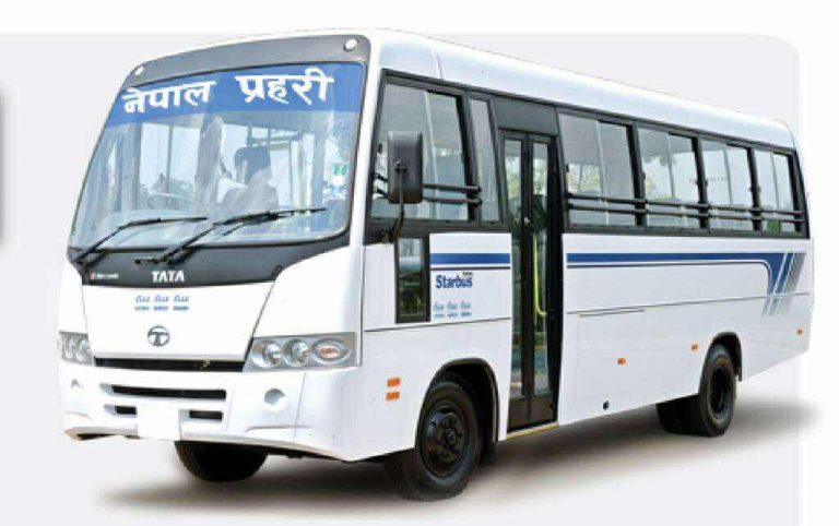 सर्वसाधारणका लागि काठमाडौं उपत्यकामा प्रहरीले चलायो बस
