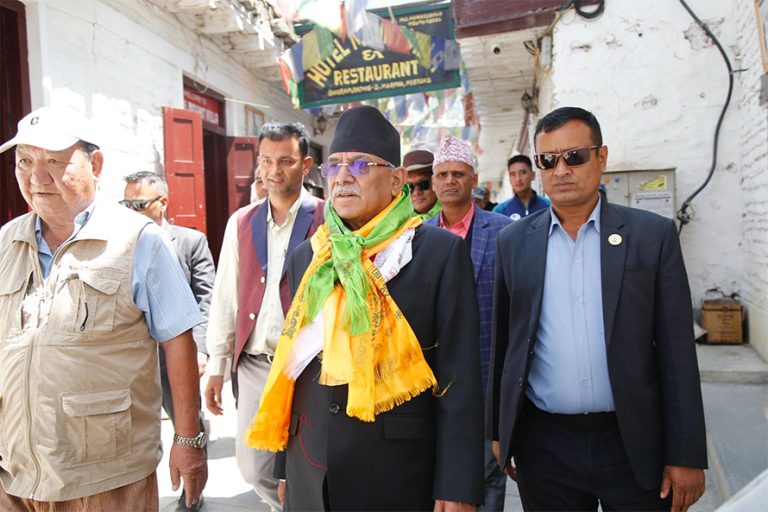 कोरला नाकामा पूर्वाधार निर्माण गर्ने नेपाल–चीन सहमति कार्यान्वन हुँदै जानेछ : प्रचण्ड