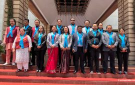 ‘निलो रिबन’ लगाएर संसद पुगे रास्वपा सांसद
