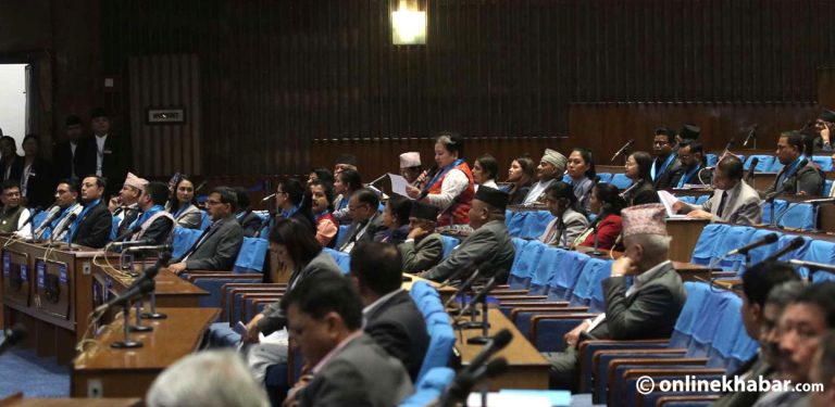 कार्यसूचीमा प्रवेश नै नगरी संसद् बैठक स्थगित