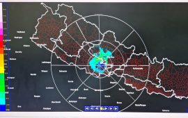 चल्न थाले पाल्पा र उदयपुरका मौसम राडार